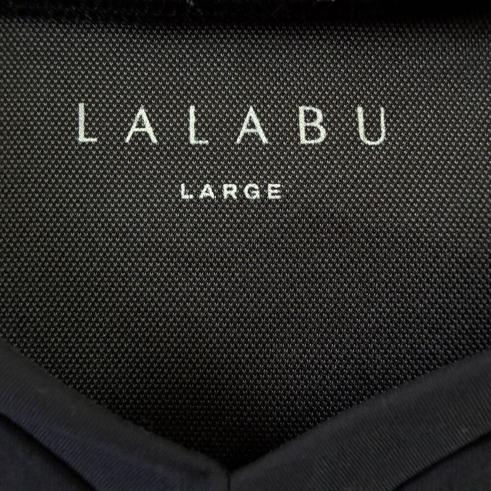 Lalabu Dad Shirt Men’s Large Black Kangaroo Pouch NWT - Picture 4 of 7
